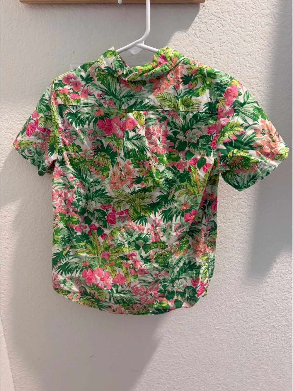 Janie and Jack Boys Beach printed button down